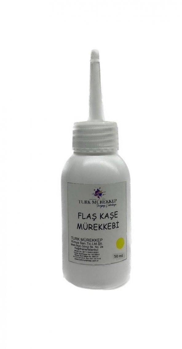 FLAŞ KAŞE MÜREKKEBİ SARI 50 ML