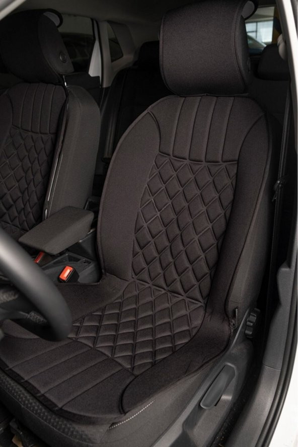 Fiat / Tofaş Şahin Lüks Oto Koltuk Minderi Ön 2li Set Elegance Siyah
