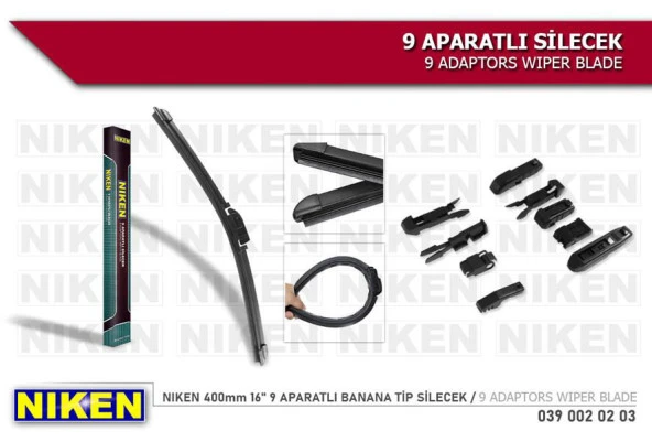 NIKEN SİLECEK 400mm 9 APARATLI MUZ BANANA TİP