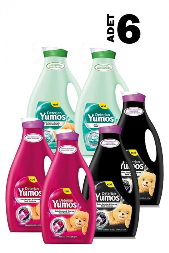 YUMOŞ SIVI Deterjan Çeşitleri 2520ml 6 Adet