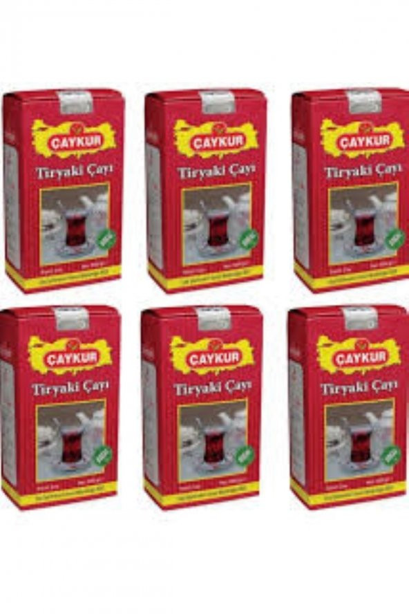 Çaykur Tiryaki Çay 1 Kg - 6 Adet