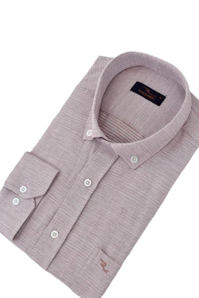 Erkek Klasik Petek Dokulu Gömlek BGL-ST03071 - Resim 12