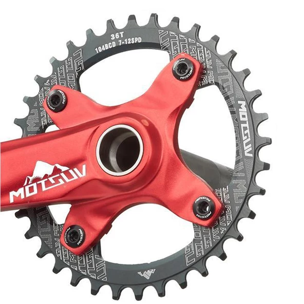 Motsuv Bisiklet Aynakol Tek Yaprak  8/9/10/11 Vites  34T SİYAH - Resim 5