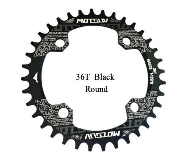 Motsuv Bisiklet Aynakol Tek Yaprak  8/9/10/11 Vites  36T SİYAH ürün görseli