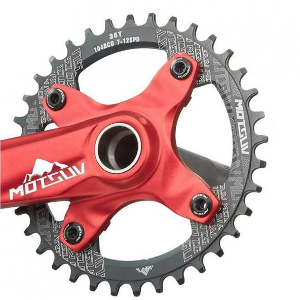 Motsuv Bisiklet Aynakol Tek Yaprak  8/9/10/11 Vites  36T SİYAH - Resim 5