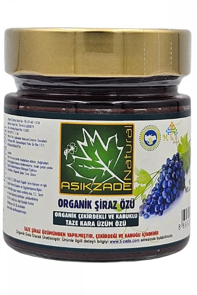 Aşıkzade Organik Şiraz özü 255ml 280 G ürün görseli