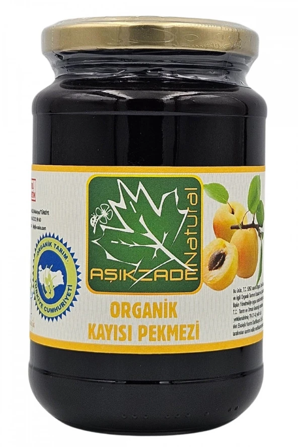 Aşıkzade Natural ORGANİK KAYISI PEKMEZİ 370ml 460g