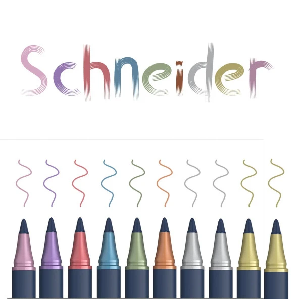 Schneider Paint-It 050 Metalik Tükenmez Kalem 0.4mm Metal Tüp 10 Lu - 2