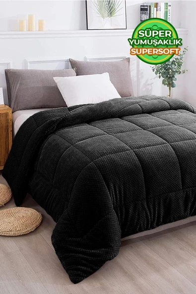 Ultra Yumuşak Tek Kişilik Çift Taraflı Wellsoft Peluş Yorgan Yıkanabilir (Battaniye / Nevresim) 160x220 cm - 11