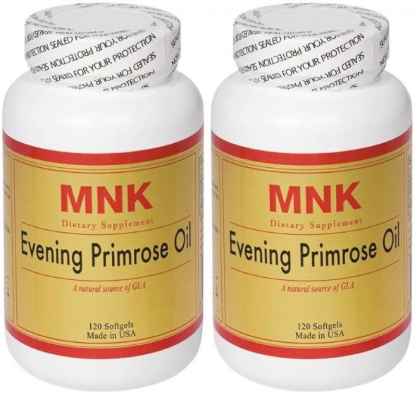 Mnk Evening Primrose Oil 2x120 Softgel Çuha Çiçeği Yağı