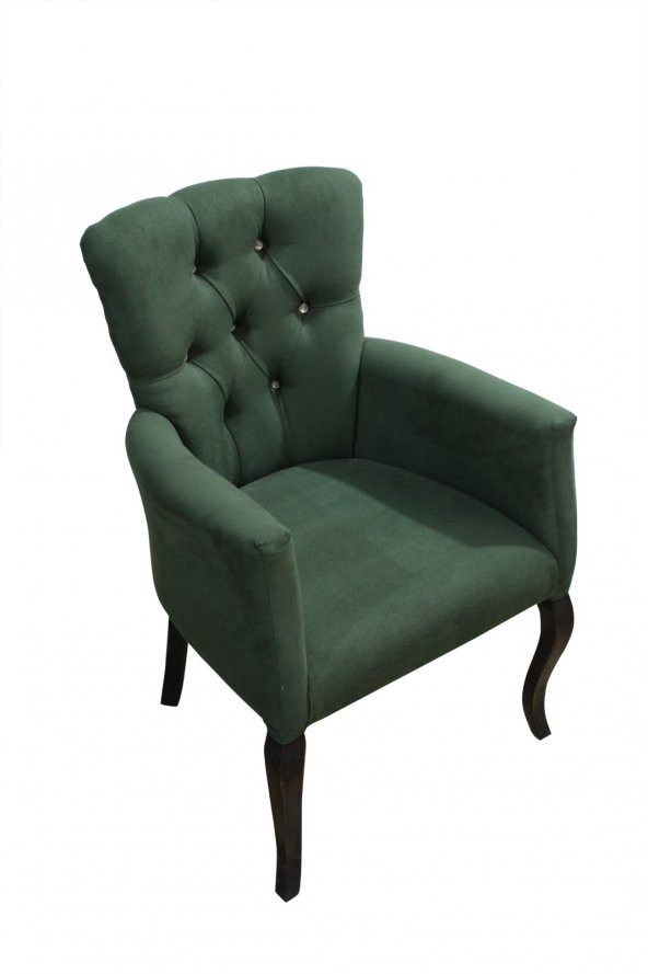 Berjer LÜKENS 14592 ASLAN Ayak Model Parlak YEŞİL Baby Face Kumaş Kapiton Ort Otr - 2