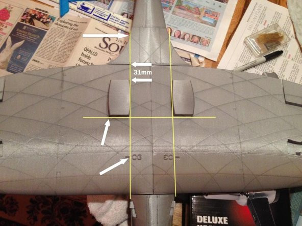 3Dlabprint Mk Xvi 973Mm İçin Spitfire Radyatörler Plastik Aparat