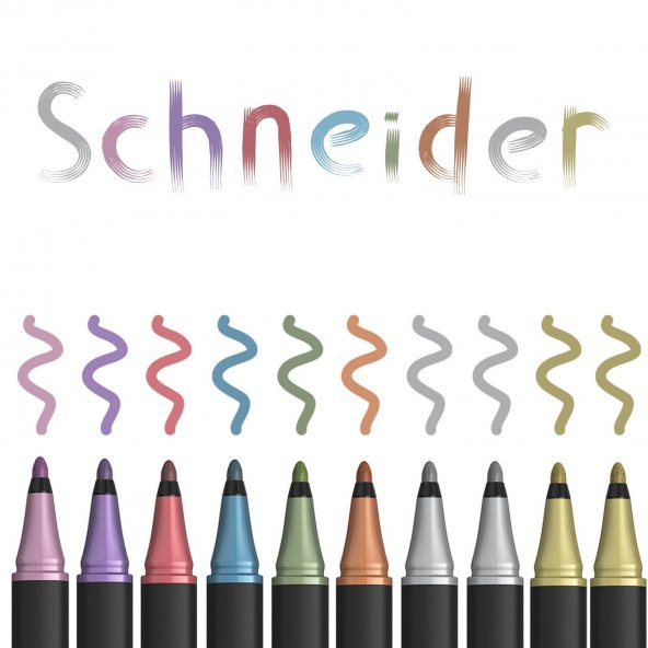 Schneider Paint-It 020 Metalik Liner 1-2mm Metal Tüp 10 Lu - 2