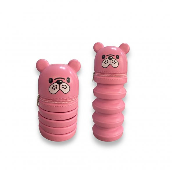 Avega akordiyon Silikon Kalem Çantası – Pembe - 1
