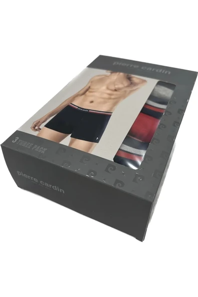 Pierre Cardin Erkek Çok Renkli 3lü Boxer - 5