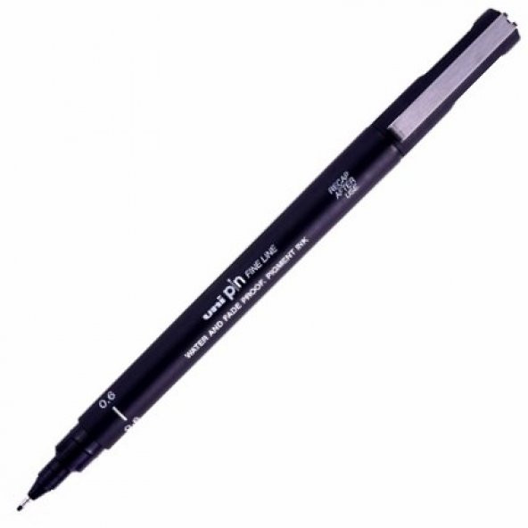 UNI DRAWING PEN PIN06-200 0.6 SIYAH - (12 Adet)