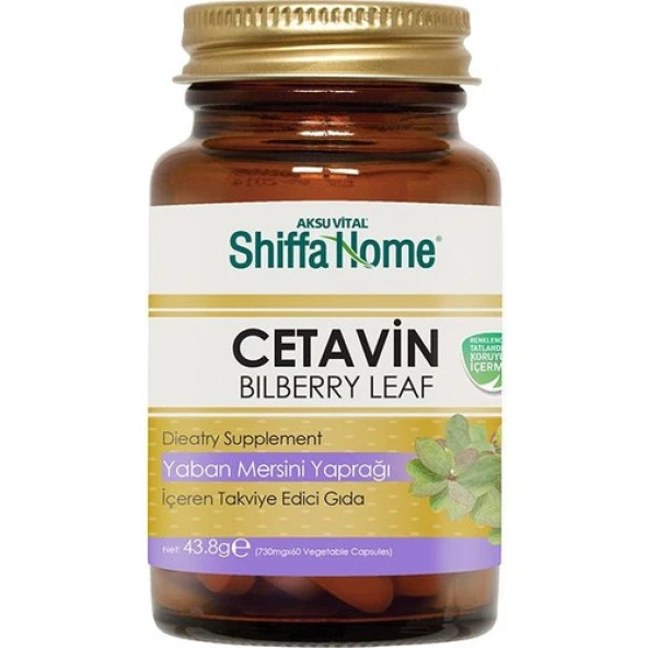 Shiffa Home Cetavin (Billberrry Leaf) 730 mg 60 Kapsül