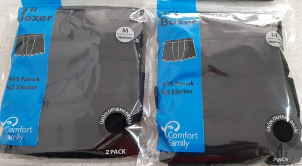 ERKEK BOXER COMFORT FAMİLY 2 Lİ PAKET 2 ADET (4 ADET)