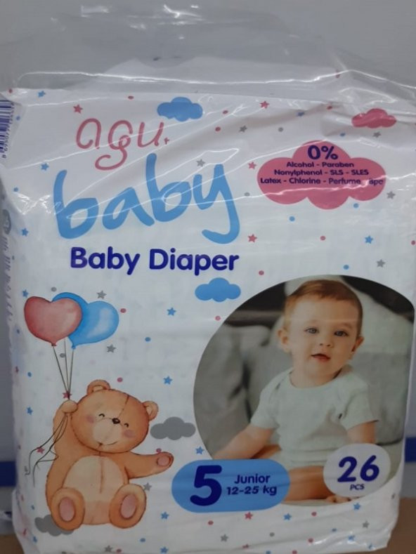 BEBEK BEZİ AGU BABY 12-25 KG JUNIOR 26 LI - 1