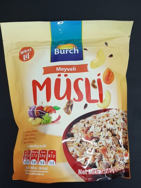 MÜSLİ MEYVELİ BURCH 275 GR