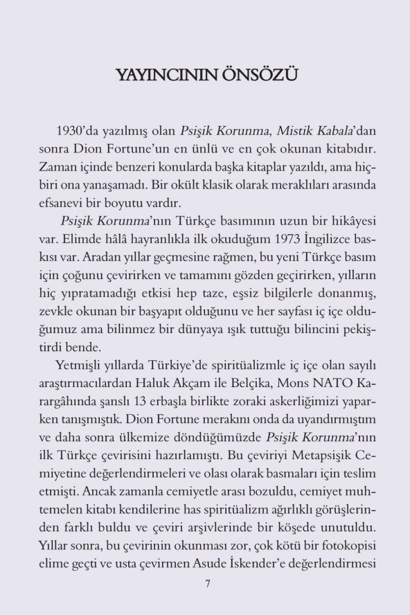 Psişik Korunma - 3