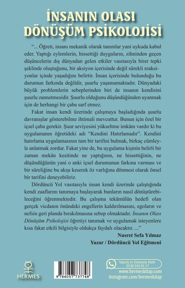 Insanın Olası Dönüşüm Psikolojisi - 2
