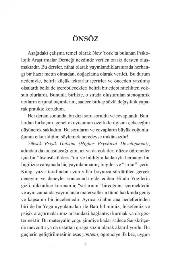 Yüksek Psişik Gelişim & Okültizm Ve Parapsikoloji Işığında Ileri Yoga Teknikleri - Resim 4