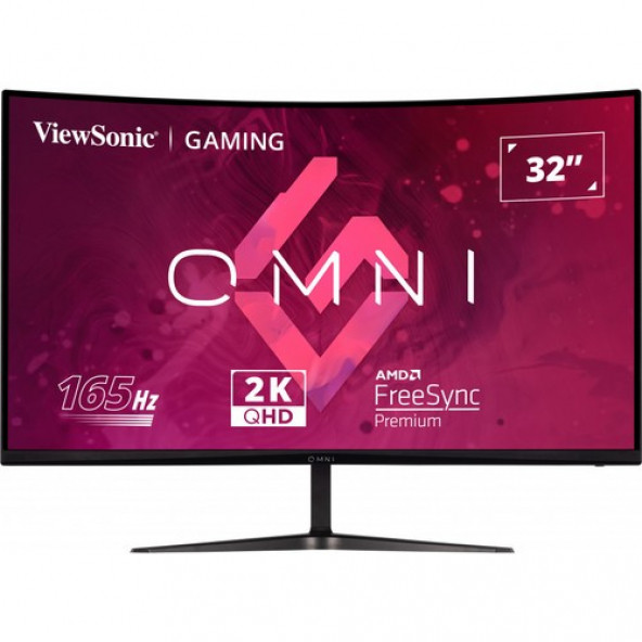 Viewsonic VX3218C-2K 32" 1ms 165Hz (2xhdmı-1xdp) Va Curved Qhd Monitör - 1