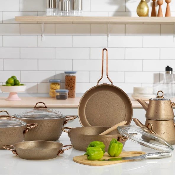 Schafer New Range Çeyiz Seti 11 Parça-Bakır - 2