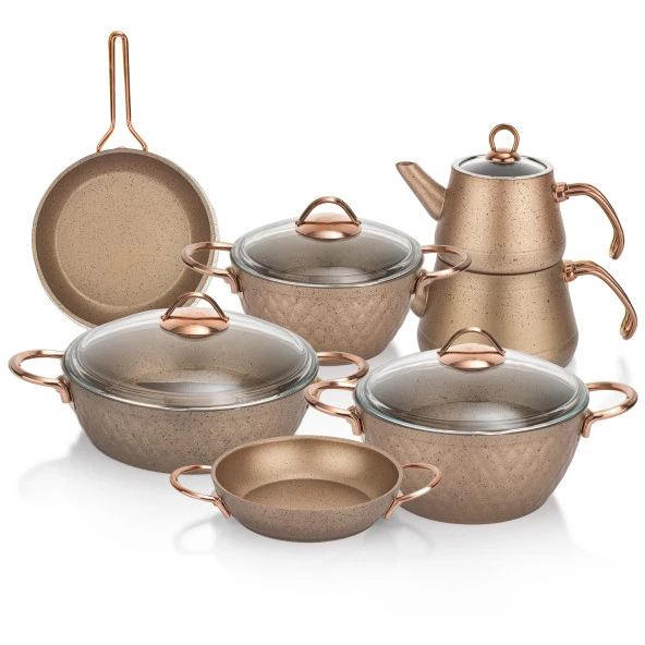 Schafer New Range Çeyiz Seti 11 Parça-Bakır - 11