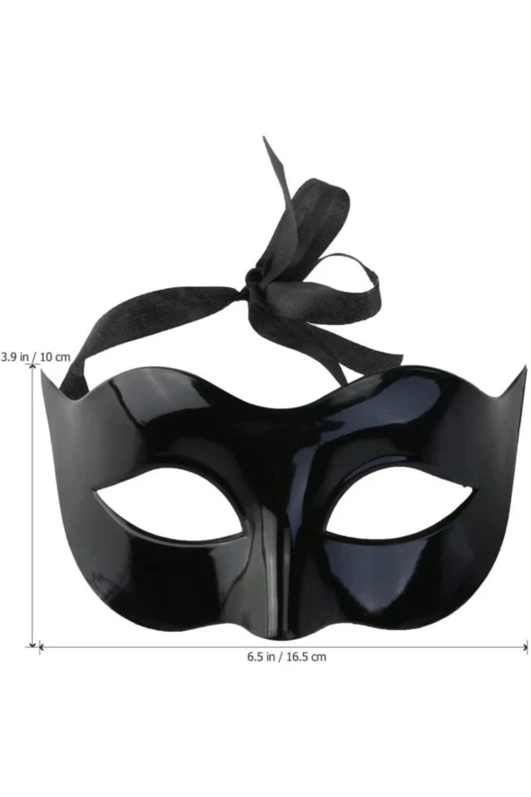 Siyah Renk Masquerade Kostüm Partisi Venedik Balo Maskesi