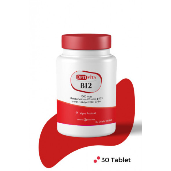 Vitamin B12 30 Tablet Metilkobalamin 1000 Mcg Dilaltı Tablet (Methylcobalamin)