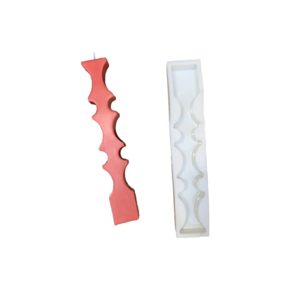 Sütun 2D Uzun Mum Kalıbı ( Silikon ) 1 Adet - 3