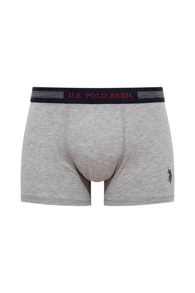 U.S. Polo Assn. Erkek Karışık 3 Lü Boxer Lacivert-Gri Melanj-Beyaz - 3