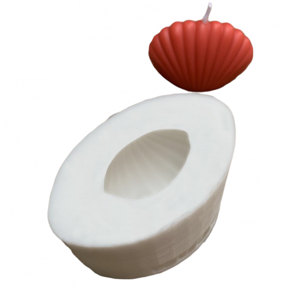 Deniz Kabuğu 3D Mum Kalıbı ( Silikon ) 1 Adet