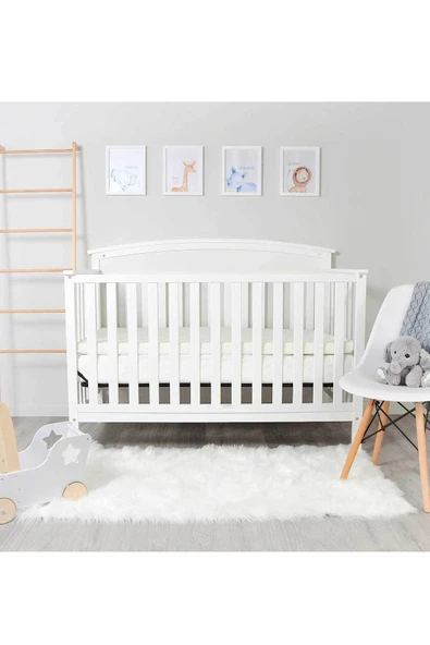 RevuBaby Pamuk Soft Oyun Parkı Yatağı Park Yatak Yatağı Pamuk Yatak Alezli 5 Cm 70x120 - 5