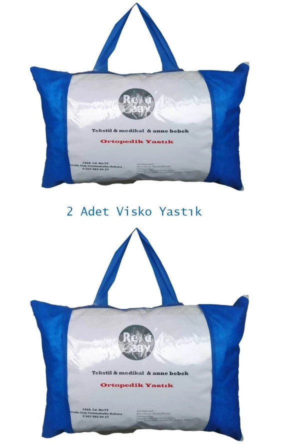 RevuBaby Ortopedik Kırpıntı Visco Yastık 50x70 2 Adet