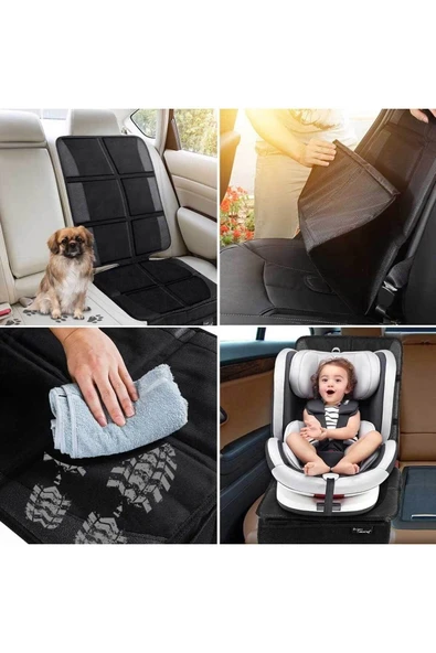 RevuBaby Araba Koltuğu Koruyucu Organizatör Cepli Çocuk Bebek Oto Koltuğukalın Dolgu Suya Dayanıklı 2 Adet - 6