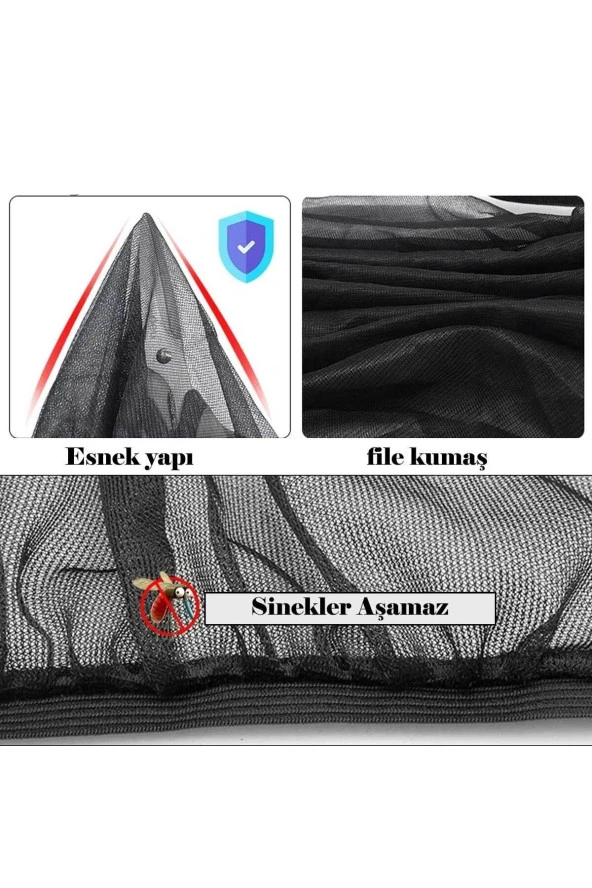 RevuBaby Cırtlı Araç Yan Cam Güneşlik Anne Bebek Emzirme Araba Kapı Camı Perdesi Sineklik 1 Adet - Resim 4