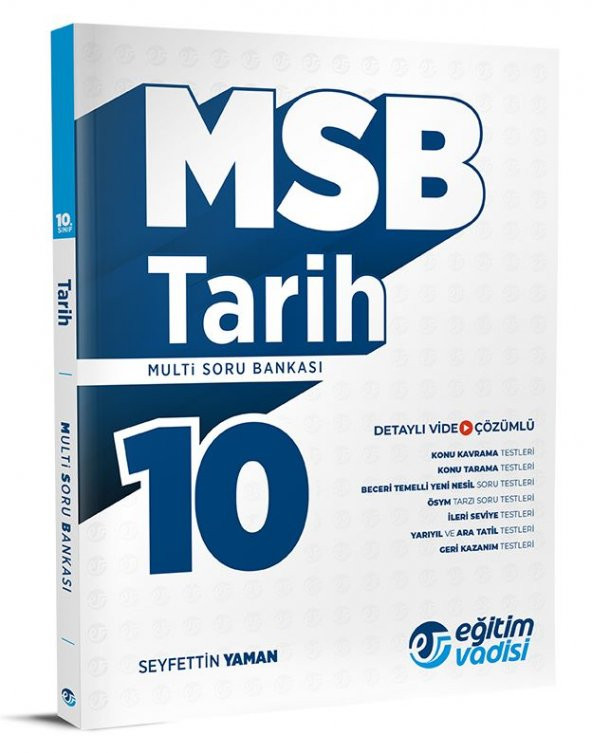 Eğitim Vadisi 2024 10. Sınıf Tarih Multi Soru Bankası