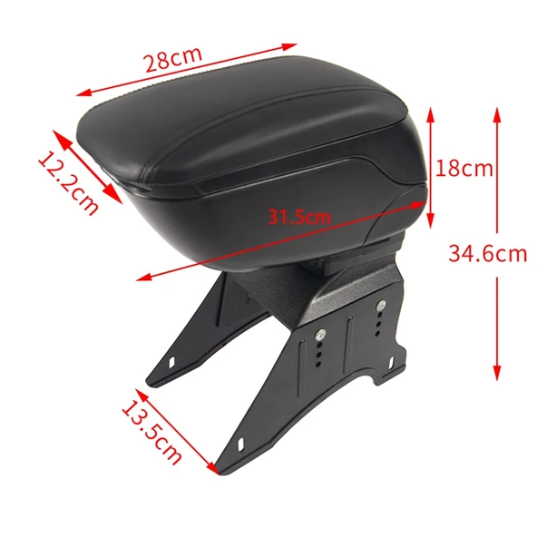 Siyah-kırmızı Katlanabilir kolçak dikişli / ICKO68-SK - Resim 4