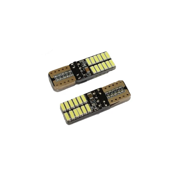 T10 Led Ampul 24SMD Canbus(Arıza Engelleyici) mavi 2'li Set 12V ürün görseli