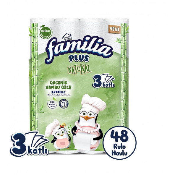 Familia Plus Natural 16'lı Kağıt Havlu (3 Paket)