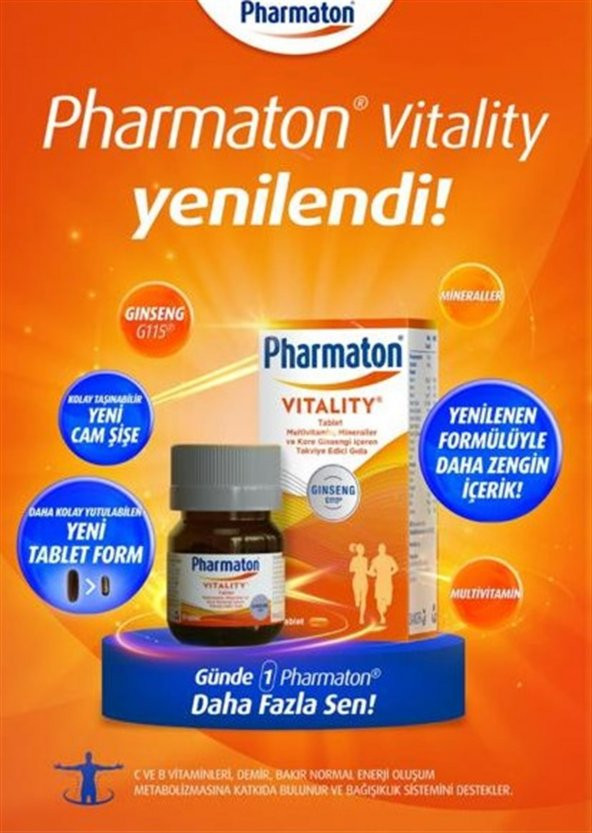 Pharmaton Vitality 30 Tablet