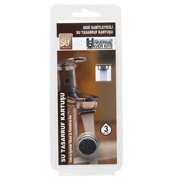 UNIVERSAL Su Tasarruf Kartuşu - 3,7 Litre/Dakika Akışlı