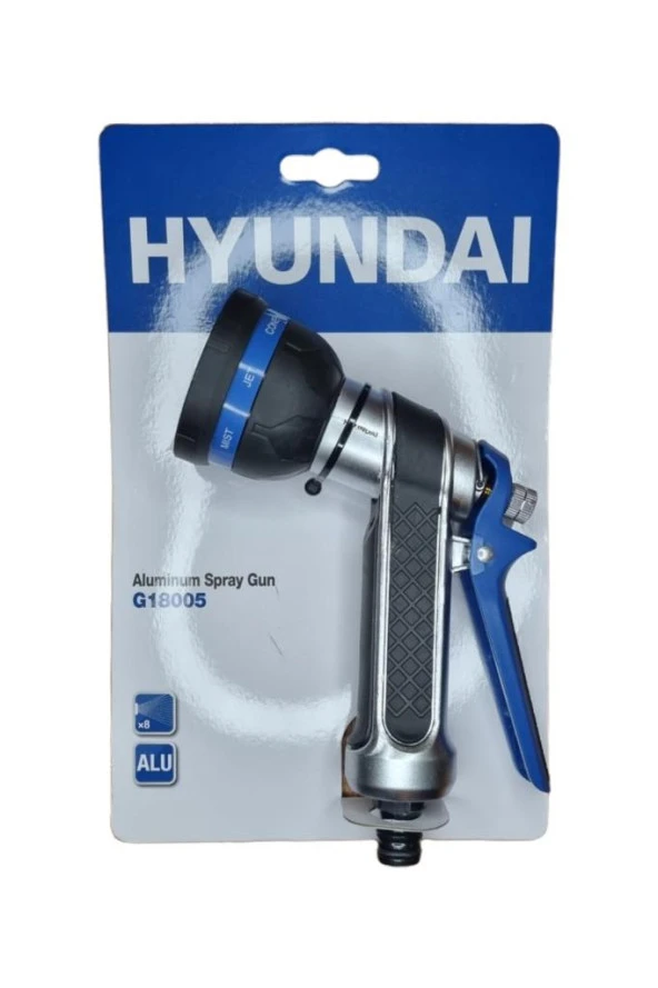 Hyundai G18005 Su Tabancası 8 Fonksiyonlu Alüminyum - 2