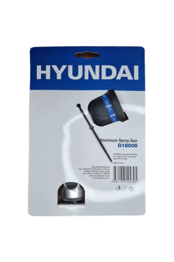Hyundai G18005 Su Tabancası 8 Fonksiyonlu Alüminyum - 3