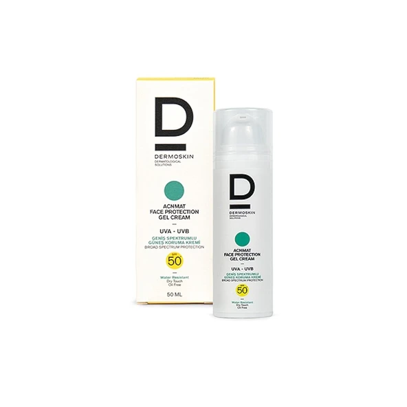 Dermoskin AcnMat Face Protection SPF50+ Gel Cream 50ml ürün görseli