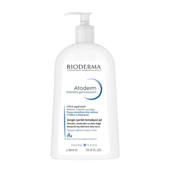 Bioderma Atoderm Intensive Foaming Gel Temizleme Jeli 1 Litre