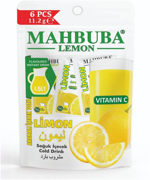 Mahbuba Limon Aromalı Toz İçecek 6 x 11.2 G